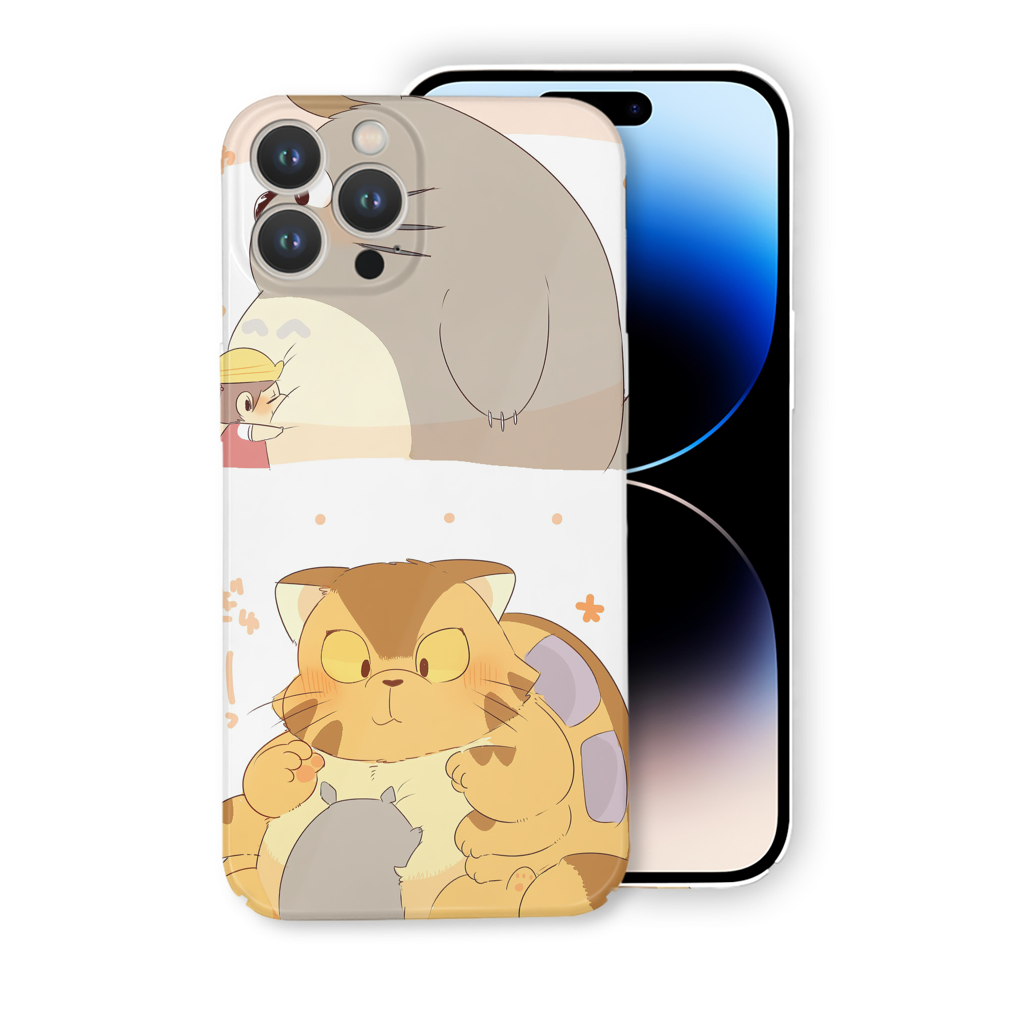 （画像用） となりのトトロ 草壁メイ 草壁サツキ My Neighbor Totoro Satsuki Kusakabe Mei Kusakabe 【iPhone 14シリーズ対応】ハードケース